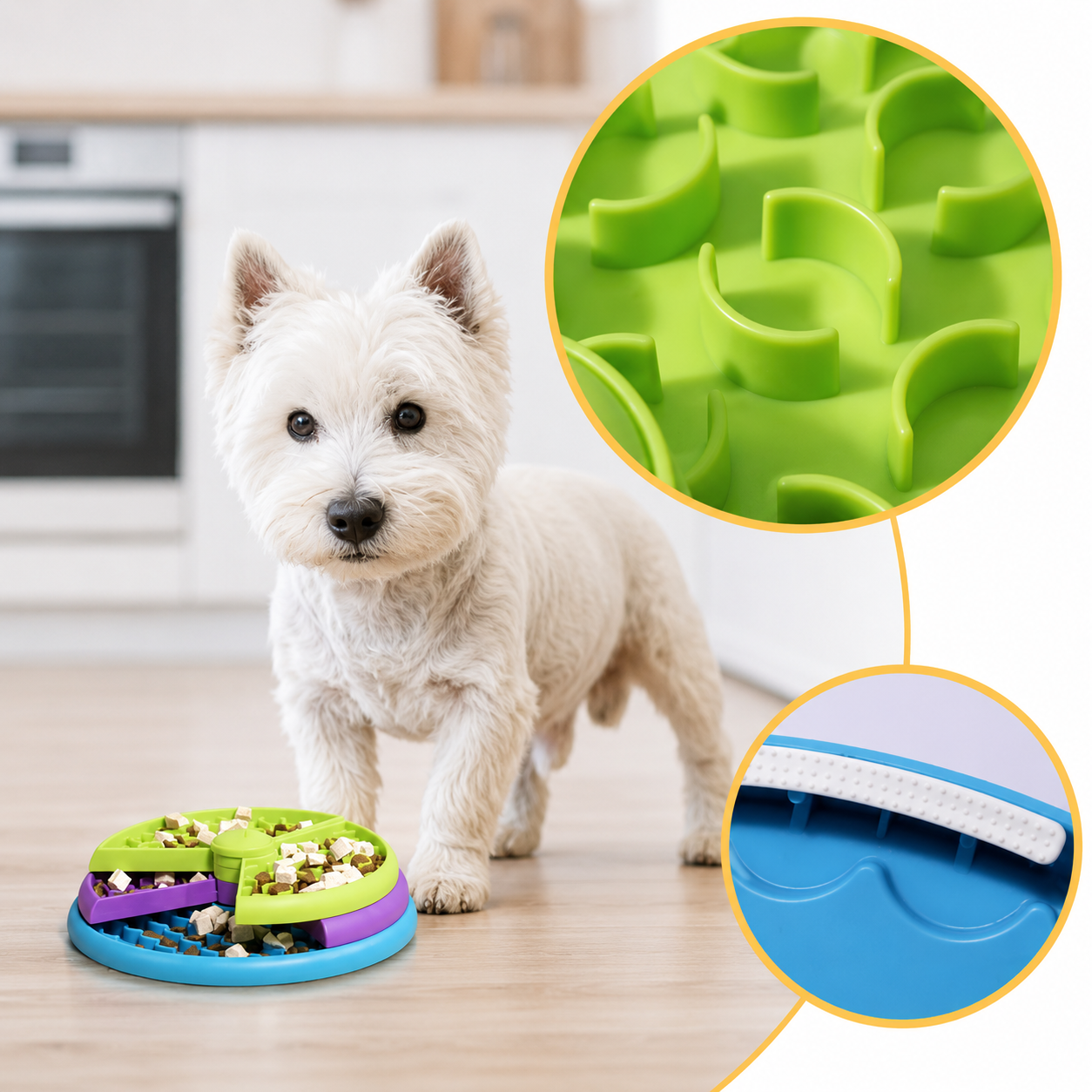 3-Stufiger Puzzle Napf für Hunde